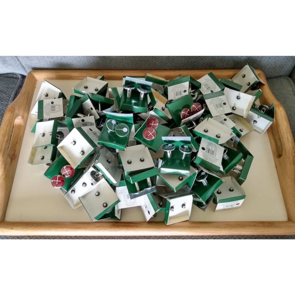 NEW Wholesale Lot Golf Cuff Links Enameled Golf Ball Outing Gift Resale - Picture 2 of 9